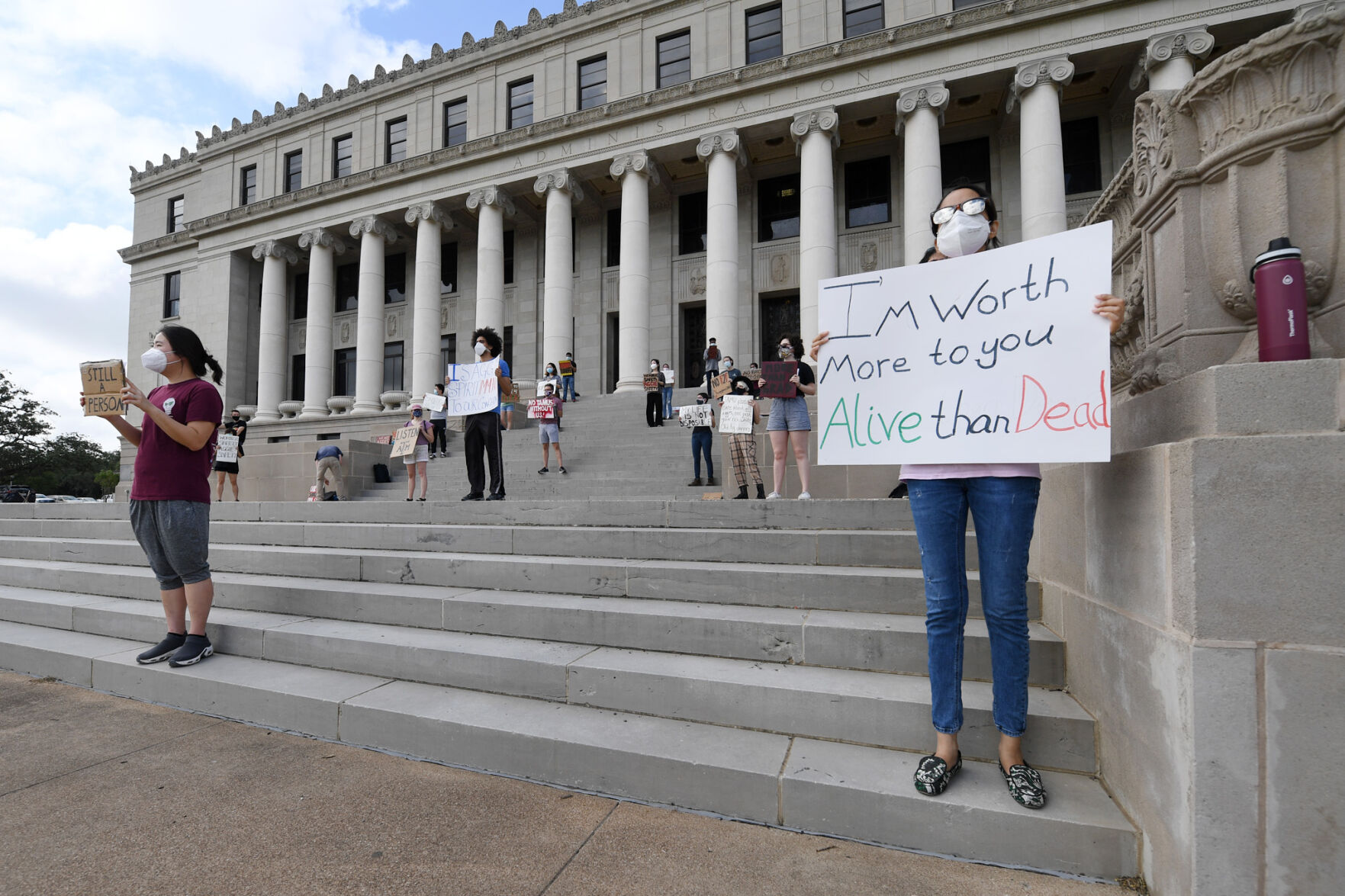 TAMU graduate student protest